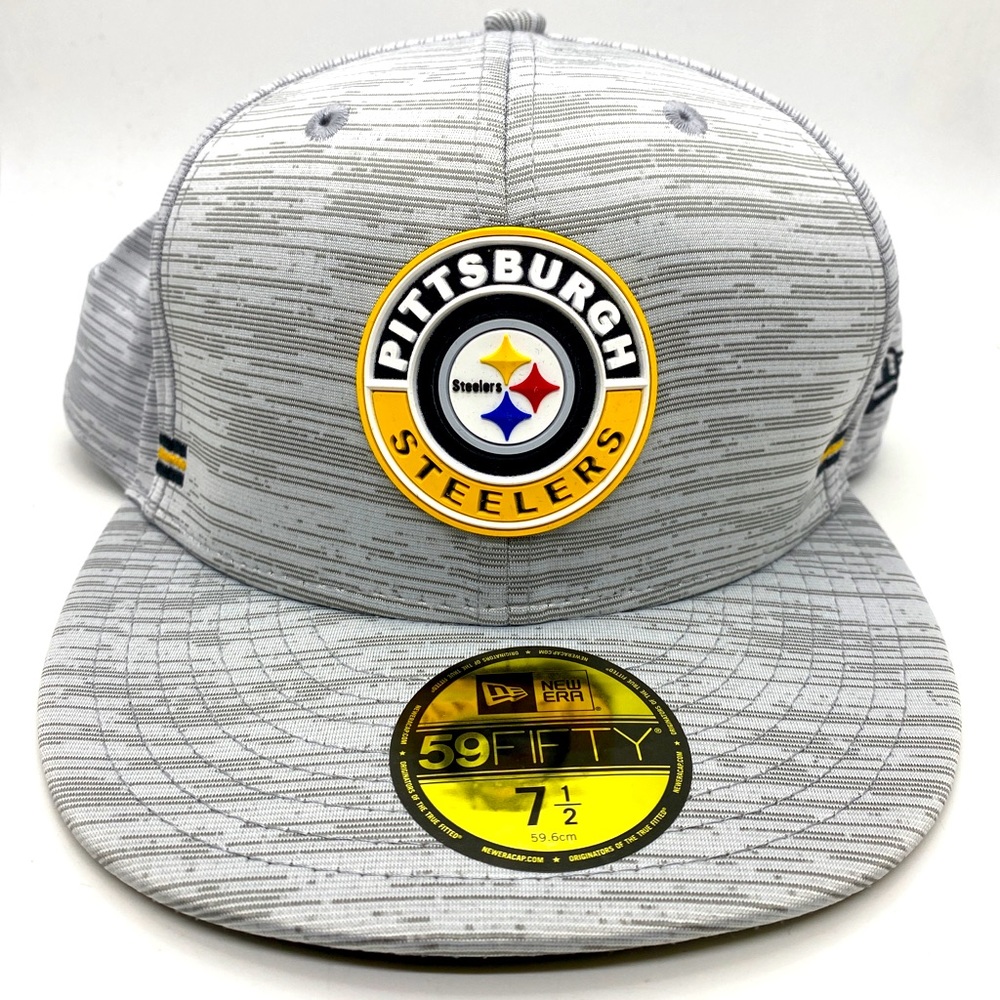COPY - New Era 59Fifty Pittsburgh Steelers On Field Sideline Fitted Hat Gray 7 …